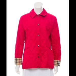 Burberry Quilted Button-Up Jacket